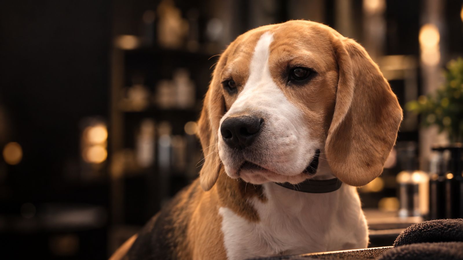 Perro tras un grooming profesional en Dog Glow Studio, peluquería canina en Manilva